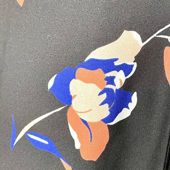 DKNY Black Floral Dress with Pockets!! Size 10 - Picture 2 of 5